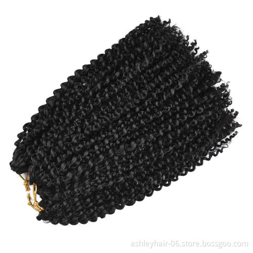 Julianna High Temperature Pre-Looped Braid Afro Marley Bob Crochet Synthetic Fiber Hair Extensions